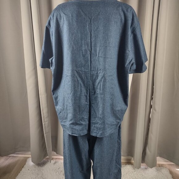 Great Cavalier by St. Paul 100% Silk Vintage 2-Piece Blue Lounge Set Women’s XL - Picture 5 of 16